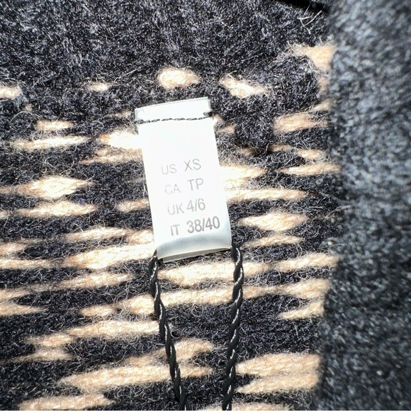 Elie Tahari Sweater Womens XS Cashmere‎ Animal Print Cardigan Formal Preppy - Picture 4 of 13